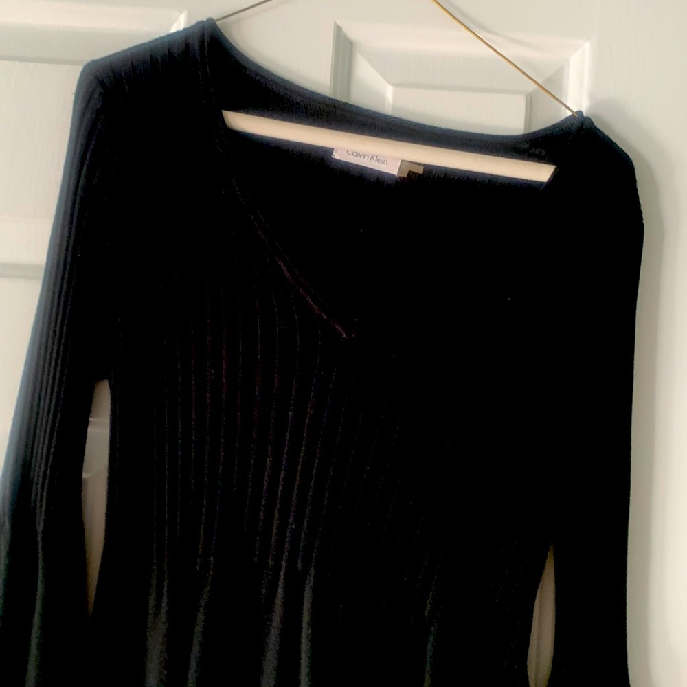 Black knit Calvin Klein dress